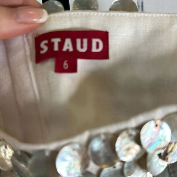 ✨ Staud Jada Dress in White – Size 6 NWT - Picture 9 of 10